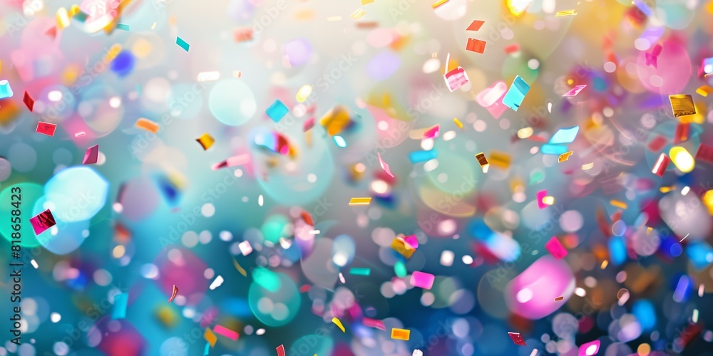 a blurry photo of a bunch of confetti on a blue background with a blurry background... a blurry photo of a bunch of confetti on a blue background with a blurry background...
