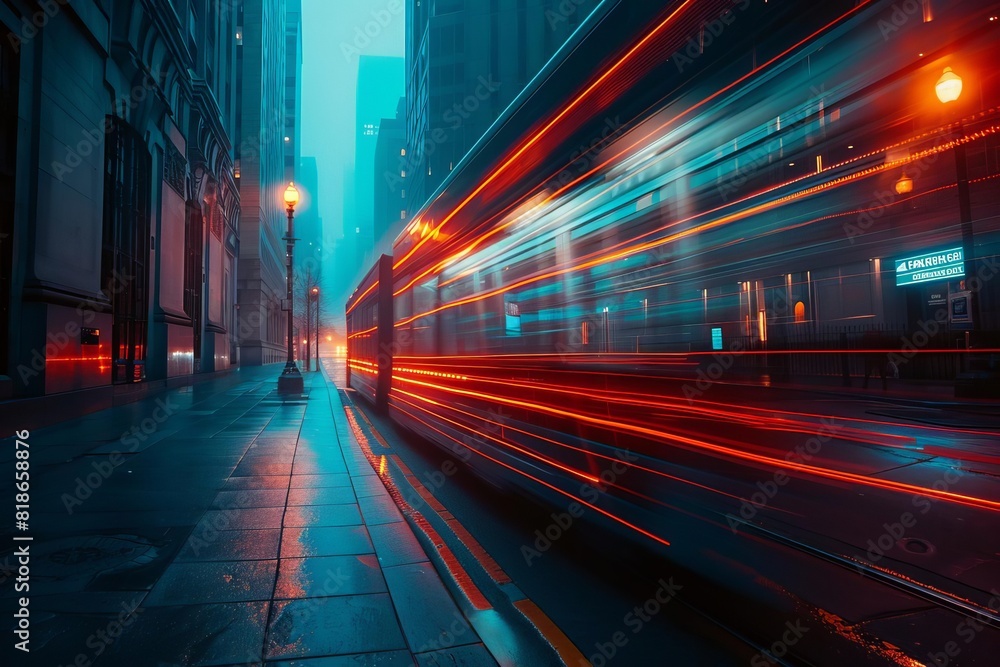 Experiment with long exposures to create dynamic motion blur effects,