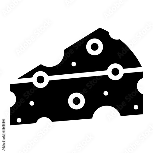 swiss cheese glyph icon