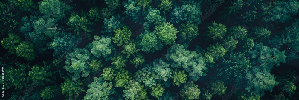 Wilderness Aerial View for Outdoor Adventure Generative AI
