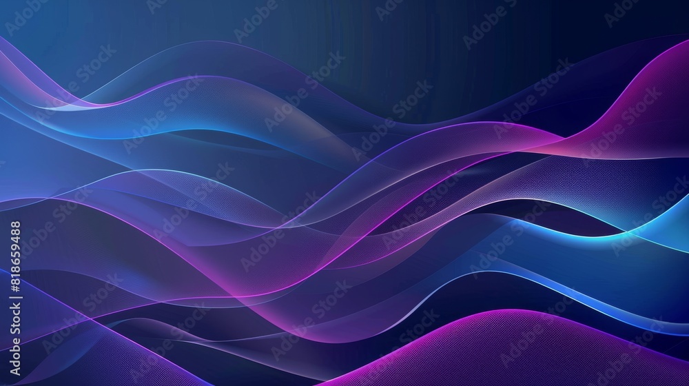 Blue and Purple Wavy Lines Abstract Background Blue and Purple Wavy Lines Abstract Background
