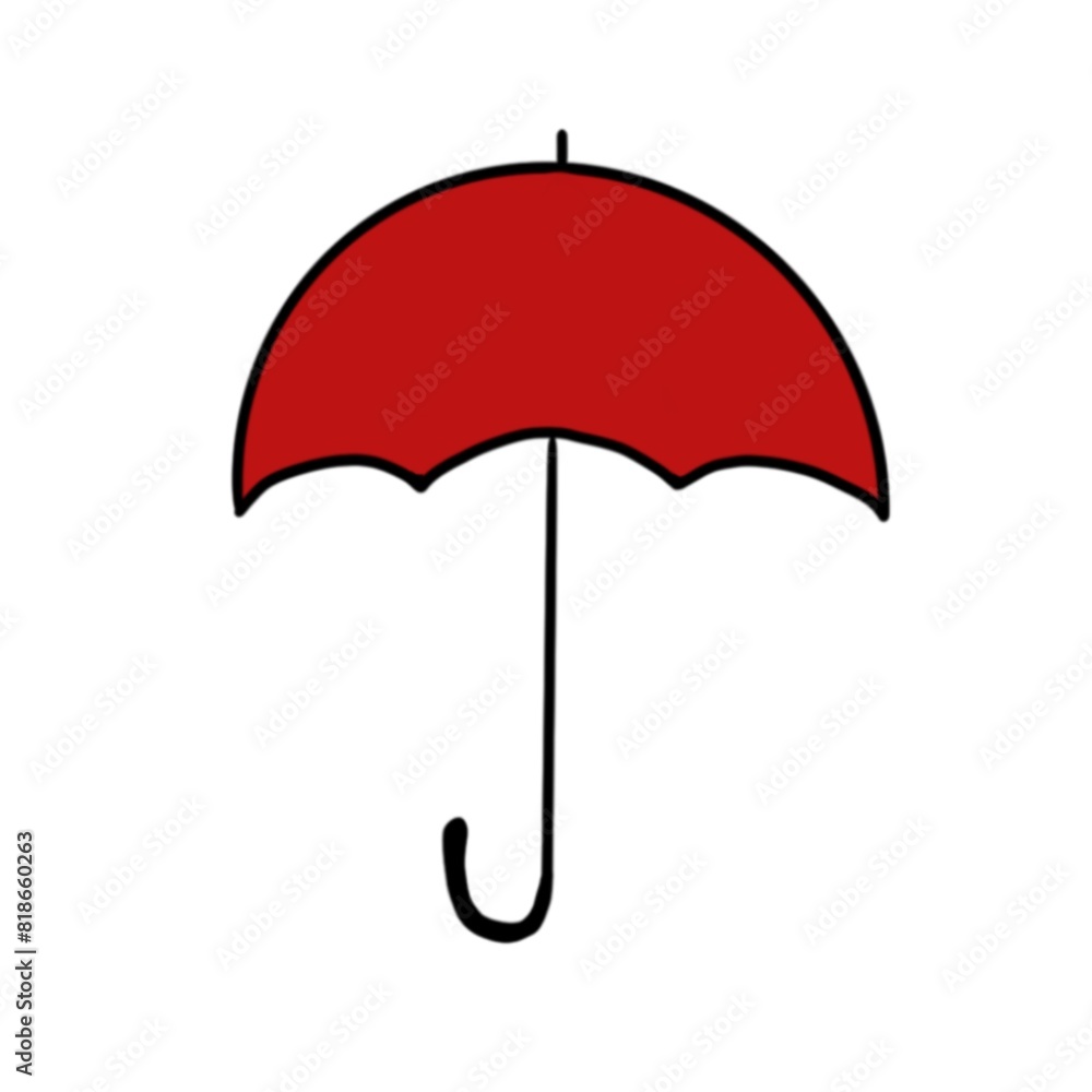 This is a simple red umbrella This is a simple red umbrella
