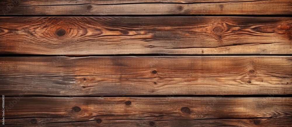Naklejka premium The image portrays a vintage wooden background with ample copy space