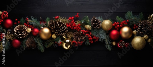 Overhead view of a festive ...