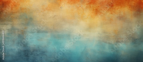 Abstract background with a gradient fine art design featuring a panoramic grunge texture pattern Copy space image