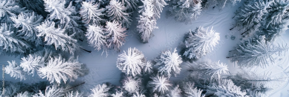 Winter Wonderland Aerial View for Travel and Adventure Generative AI