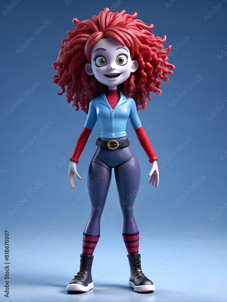 half human vampire teenager redhead casua 3d render half human vampire teenager redhead casua 3d render