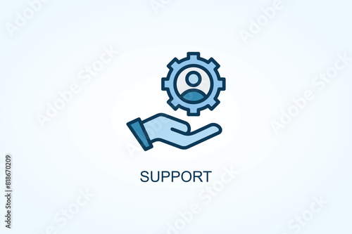 Support vector  or logo sign symbol illustration