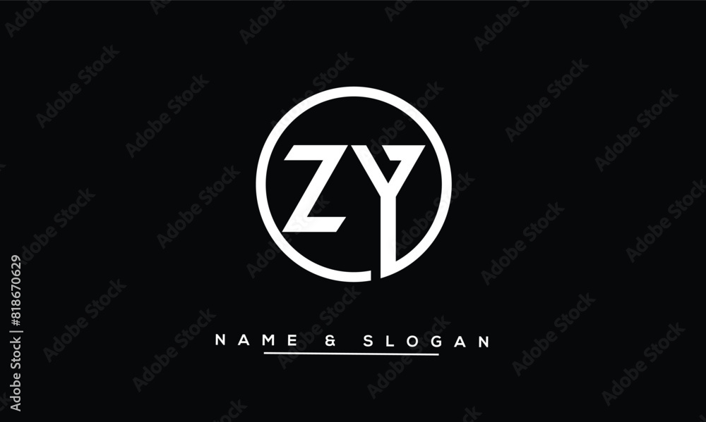 ZY, YZ, Z, Y Abstract Letters Logo Monogram ZY, YZ, Z, Y Abstract Letters Logo Monogram
