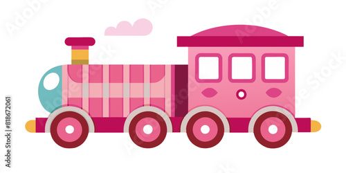 toy train on a white background