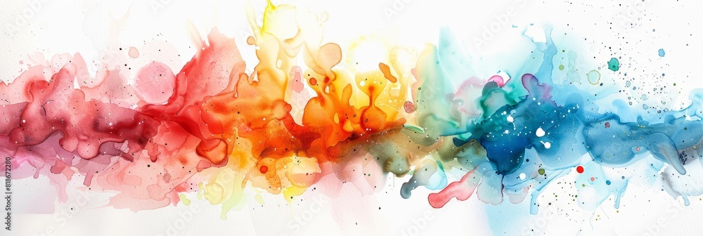Whimsical Watercolor Background for Artistic Designs Generative AI