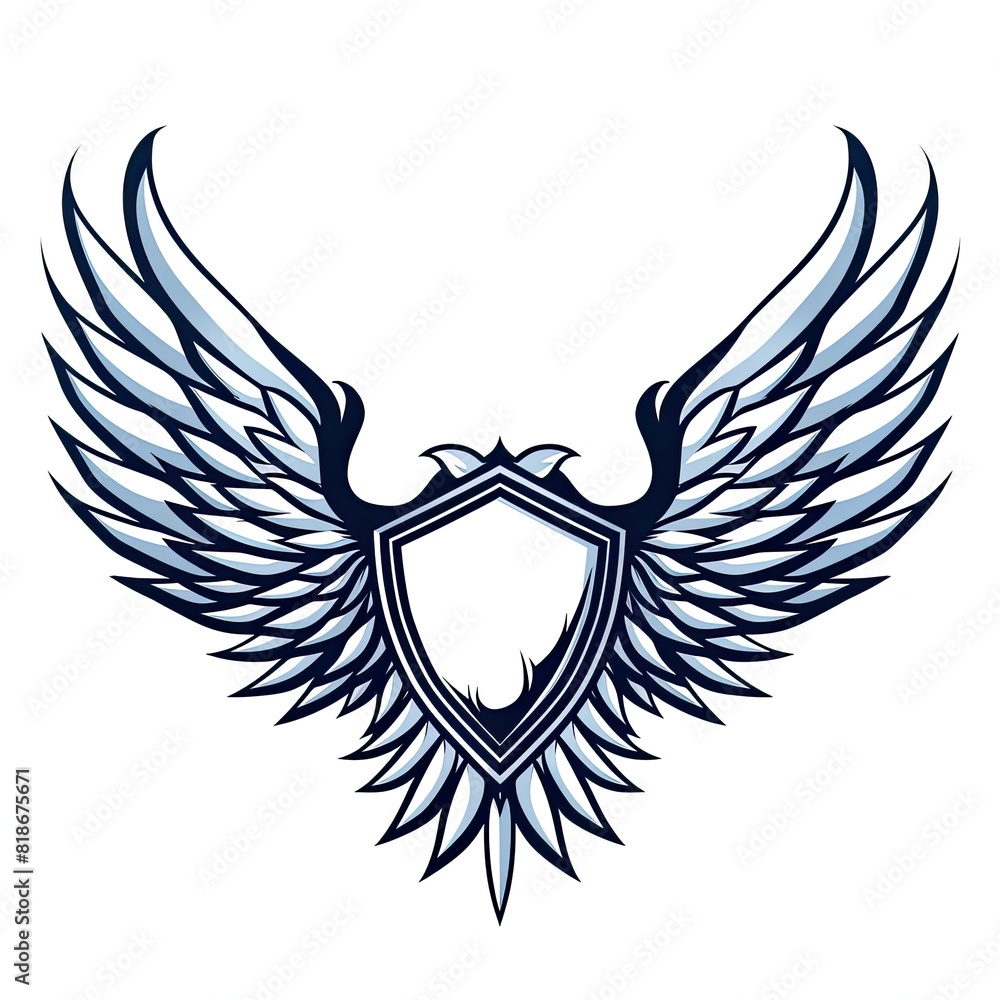 Fototapeta premium Abstract logo eagle wings