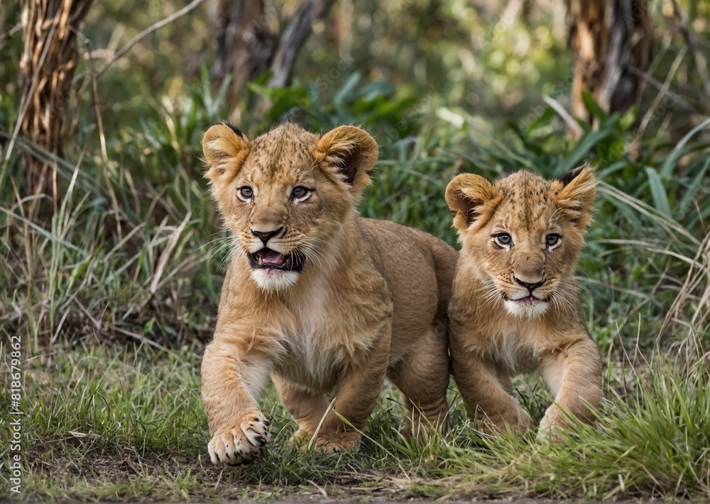 lioness and cubs lioness and cubs