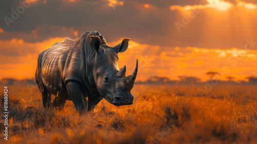 Sunset Rhino