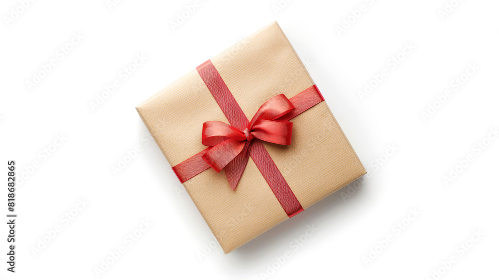 Greeting card mockup with a gift box, isolated white background, customizable with your design, Greeting card mockup with a gift box, isolated white background, customizable with your design,