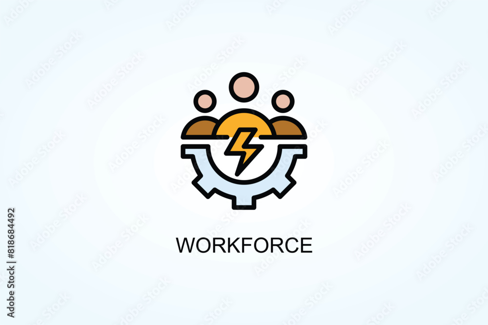 Workforce Vector Or Logo Sign Symbol Illustration Workforce Vector Or Logo Sign Symbol Illustration