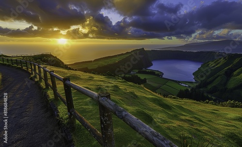 Enchanting Sunrise over the Azores Islands