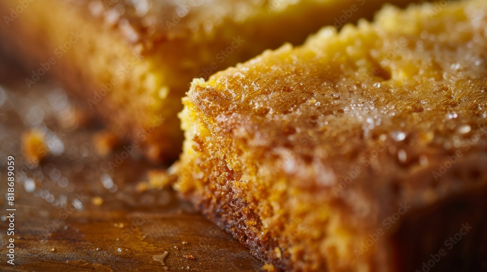 Delicious Cornbread Close-up for Food Posters Generative AI Delicious Cornbread Close-up for Food Posters Generative AI