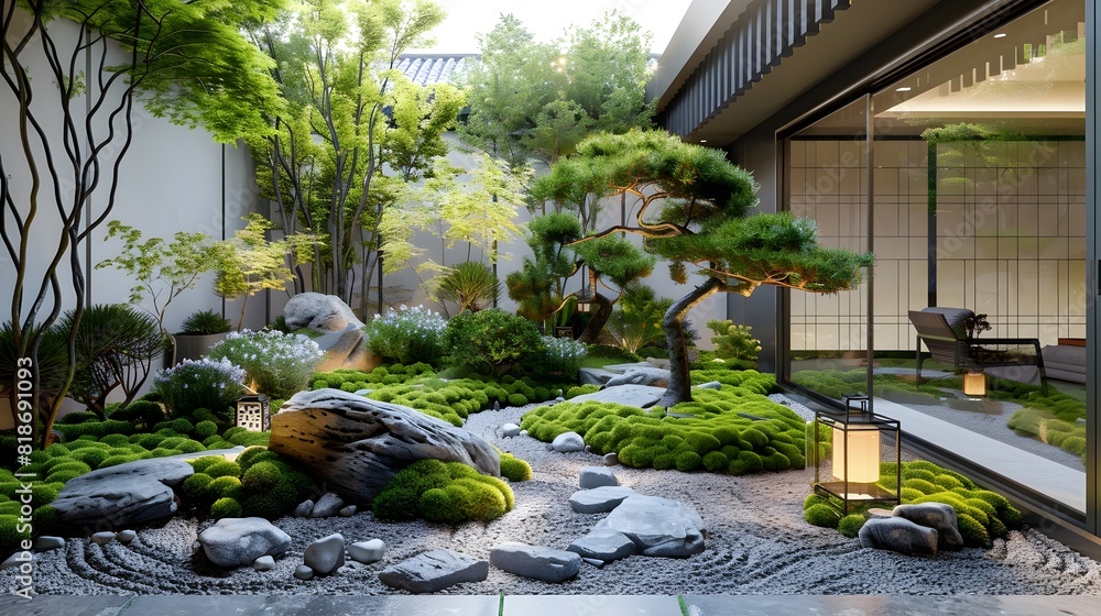 Minimalist Japanese Garden Design A Tranquil Home Interior Courtyard Oasis