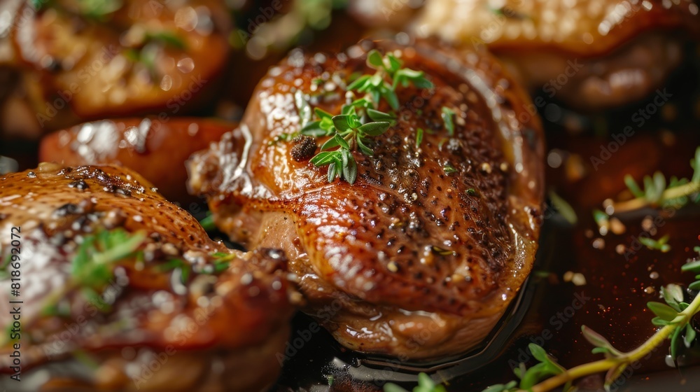 Savory Duck Confit for Gourmet Posters Generative AI Savory Duck Confit for Gourmet Posters Generative AI