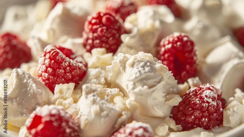 Delicious Eton Mess Dessert Close Up Generative AI Delicious Eton Mess Dessert Close Up Generative AI