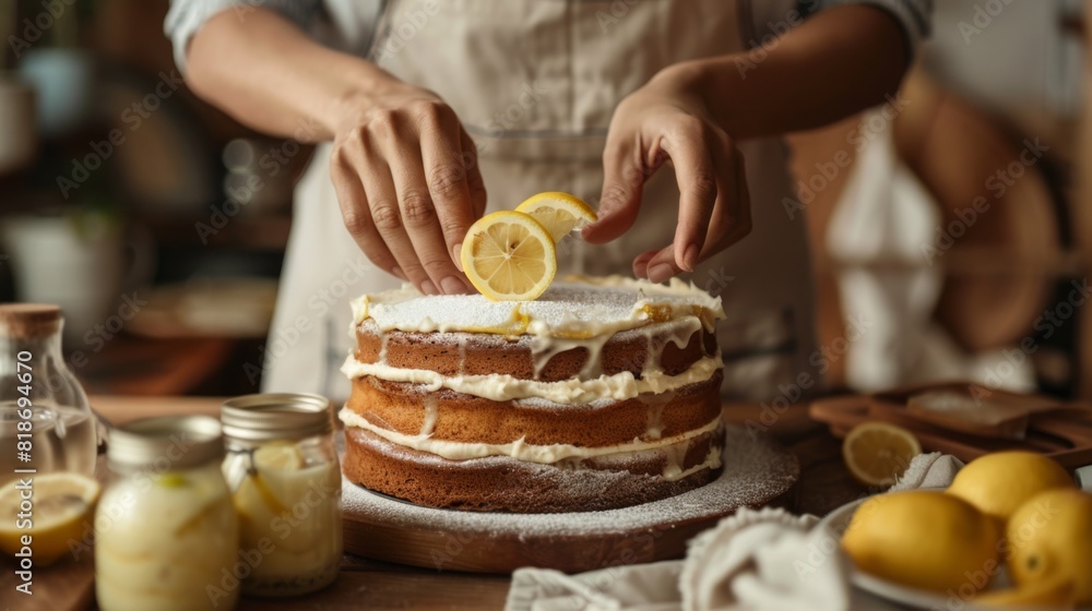Adding Lemon to a Cake