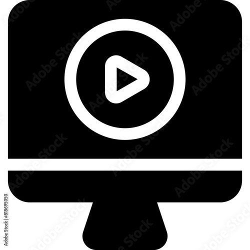 computer with multimedia icon