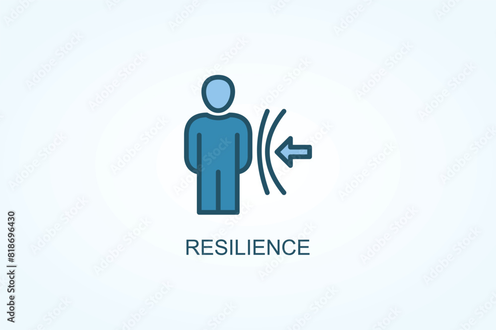 Resilience vector or logo sign symbol illustration Resilience vector or logo sign symbol illustration