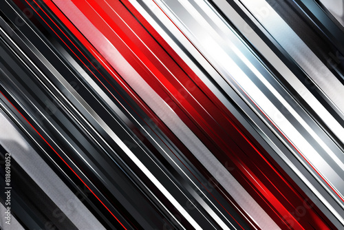 Diagonal lines in US flag colors form a sleek and modern header/footer illustration. photo