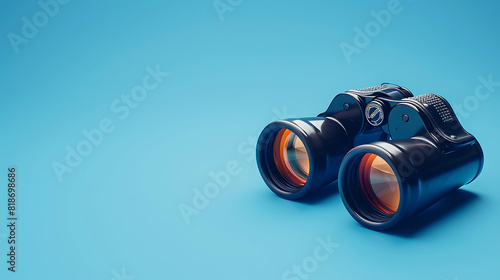 binoculars The picture shows the vision of looking far ahead with goals