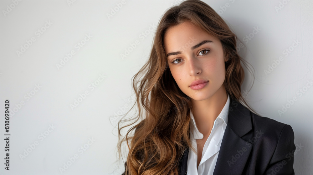 Young Brazilian Business Woman Posing in Suit Young Brazilian Business Woman Posing in Suit