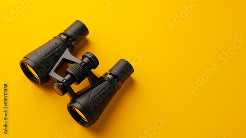 binoculars The picture shows the vision of looking far ahead with goals