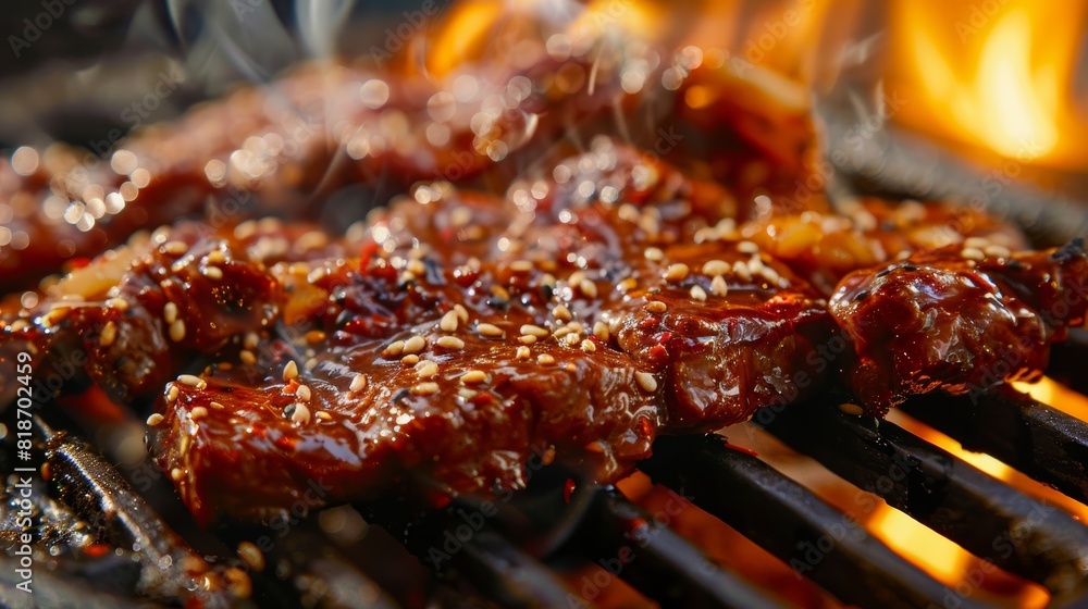Savory Korean BBQ Delights for Food Posters Generative AI Savory Korean BBQ Delights for Food Posters Generative AI