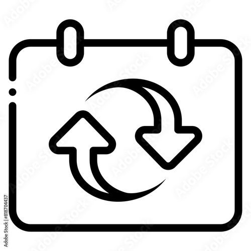 Valokuva recurring schedule icon