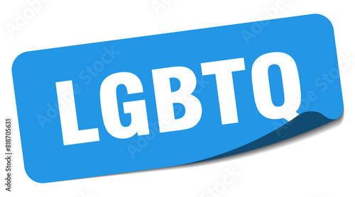 lgbtq sticker. lgbtq label