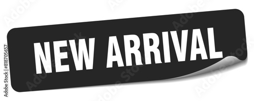 new arrival sticker. new arrival label