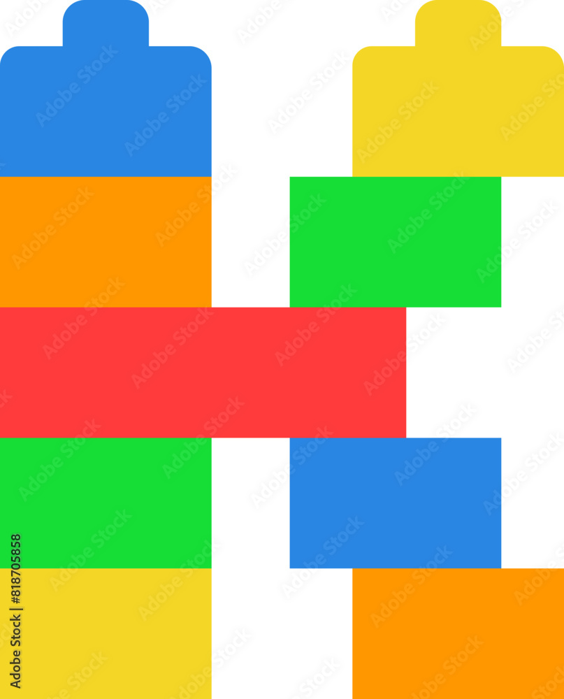 K Brick Blocks Puzzle Alphabet Kids Font Colorful K Brick Blocks Puzzle Alphabet Kids Font Colorful