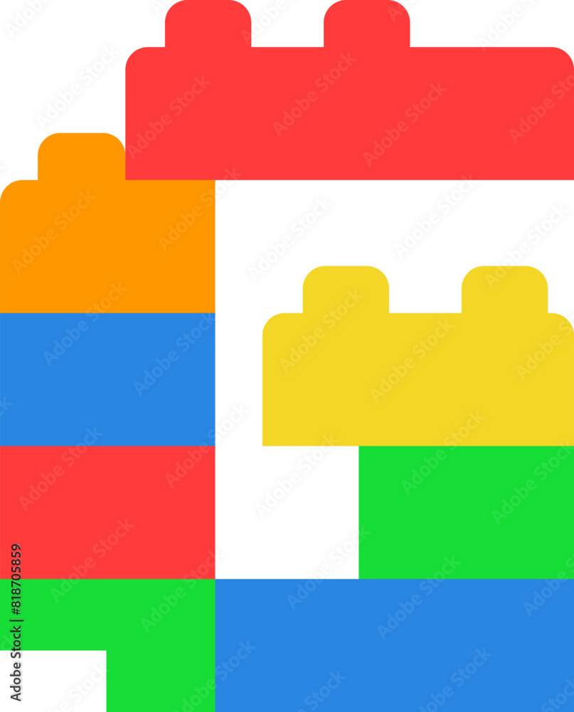 G Brick Blocks Puzzle Alphabet Kids Font Colorful G Brick Blocks Puzzle Alphabet Kids Font Colorful