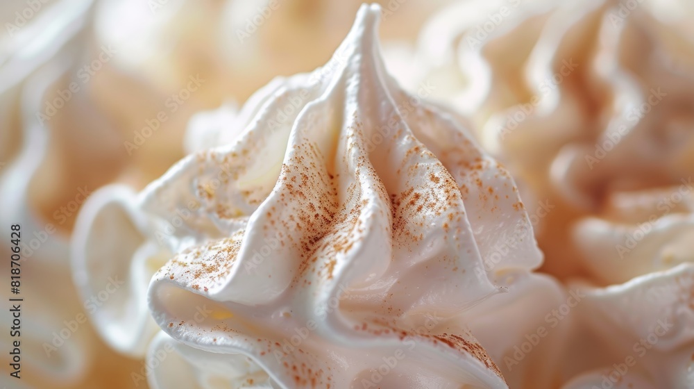 Delicious Meringue Close-up for Food Poster Generative AI Delicious Meringue Close-up for Food Poster Generative AI