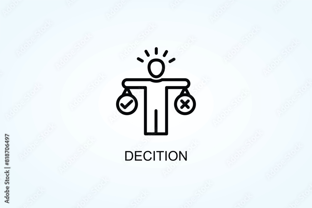 Decition Vector Or Logo Sign Symbol Illustration Decition Vector Or Logo Sign Symbol Illustration