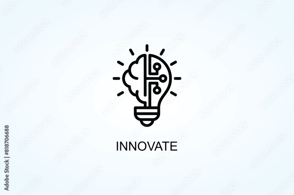 Innovate Vector Or Logo Sign Symbol Illustration Innovate Vector Or Logo Sign Symbol Illustration