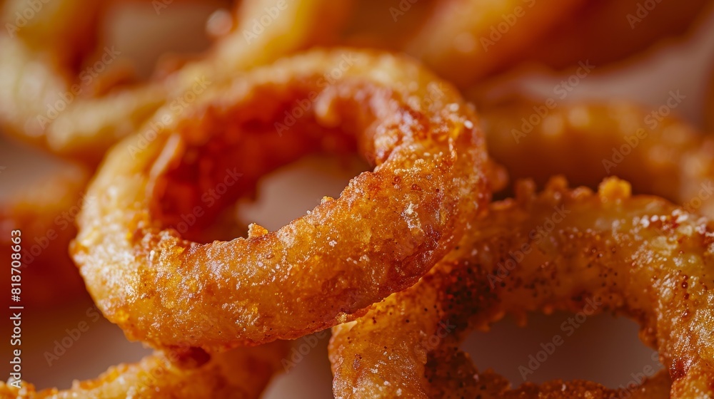 Crispy Onion Rings for Perfect Food Poster Generative AI Crispy Onion Rings for Perfect Food Poster Generative AI