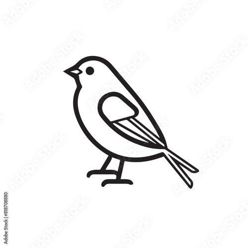 Finch in cartoon, doodle style. Image for t-shirt, web, mobile apps and ui. Isolated 2d vector illustration in logo, icon, sketch style, Eps 10. AI Generative