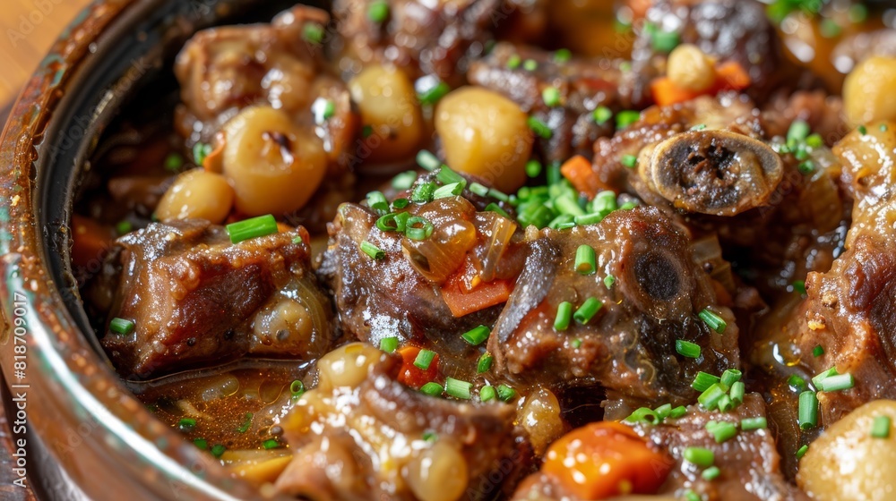 Savory Oxtail Stew for Perfect Poster Generative AI Savory Oxtail Stew for Perfect Poster Generative AI