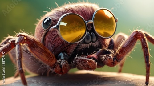 Stylish Sunglass-Wearing Spider