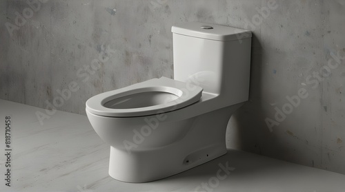 toilet bowl and toilet paper.  generative.ai 