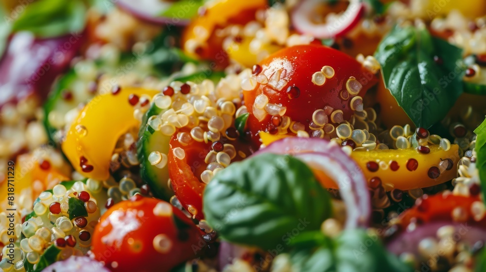 Fresh Quinoa Salad for Healthy Living Generative AI