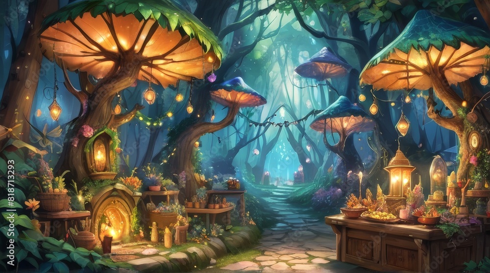 A Fairy Market: A Whimsical and Enchanting Realm A Fairy Market: A Whimsical and Enchanting Realm