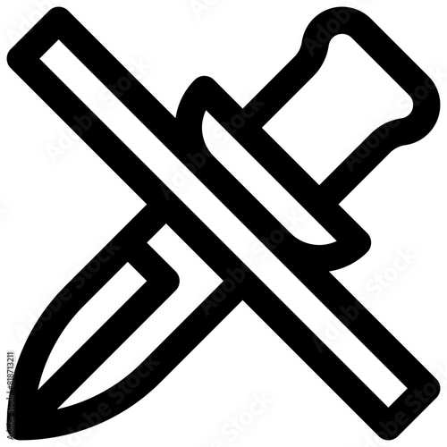Non-violence. Editable vector icon.