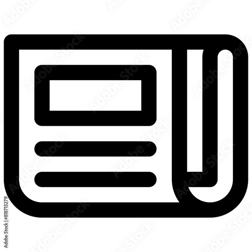 News. Editable vector icon.